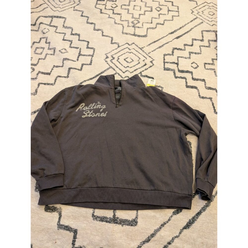 The Rolling Stones Sweatshirt Gray Sweater Womens Size XL Excellent Condition